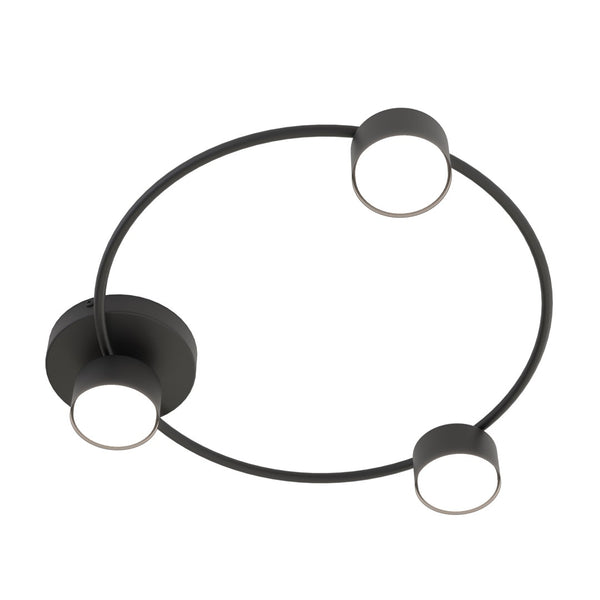 Plafonnier Lucio 3 lumières noir