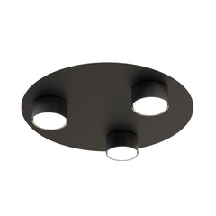 Plafonnier Bolx 3 lumières noir