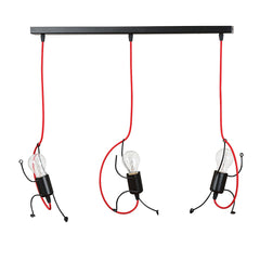 Suspension Bobi 3 lumières noire