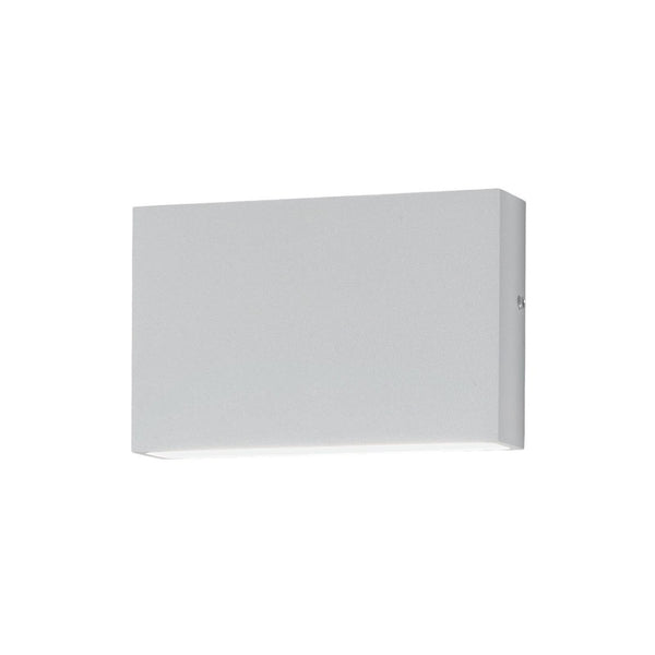 Applique d'extérieur LED Flatbox en aluminium, blanc, hauteur 7 cm, IP54