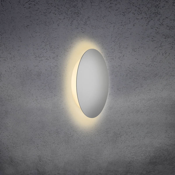 Applique murale LED Blade en aluminium, argenté mat, Ø 24 cm