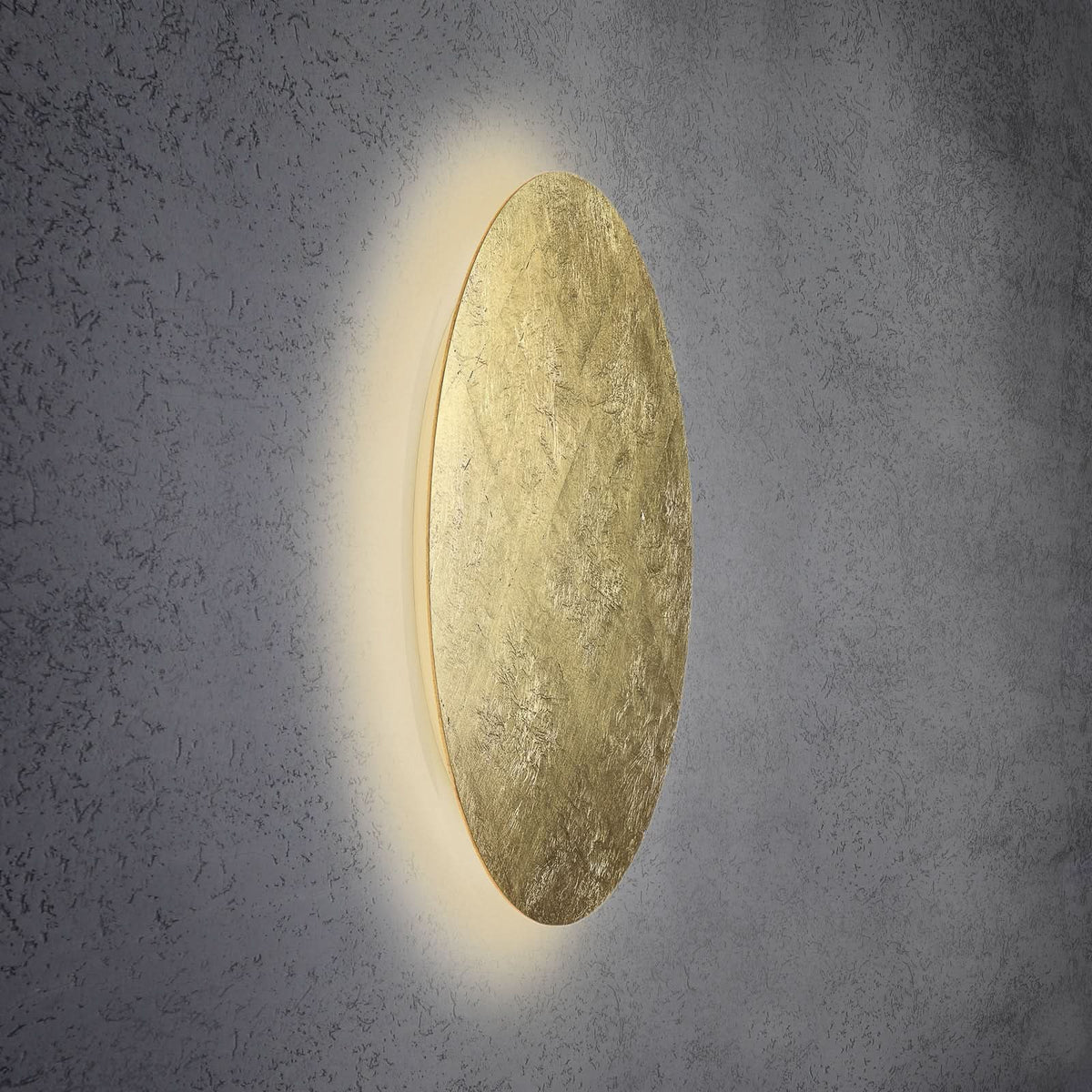 Applique murale LED Blade en aluminium, doré, Ø 79 cm
