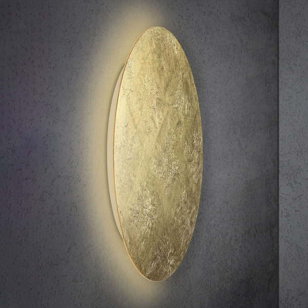 Applique murale LED Blade en aluminium, doré, Ø 95 cm