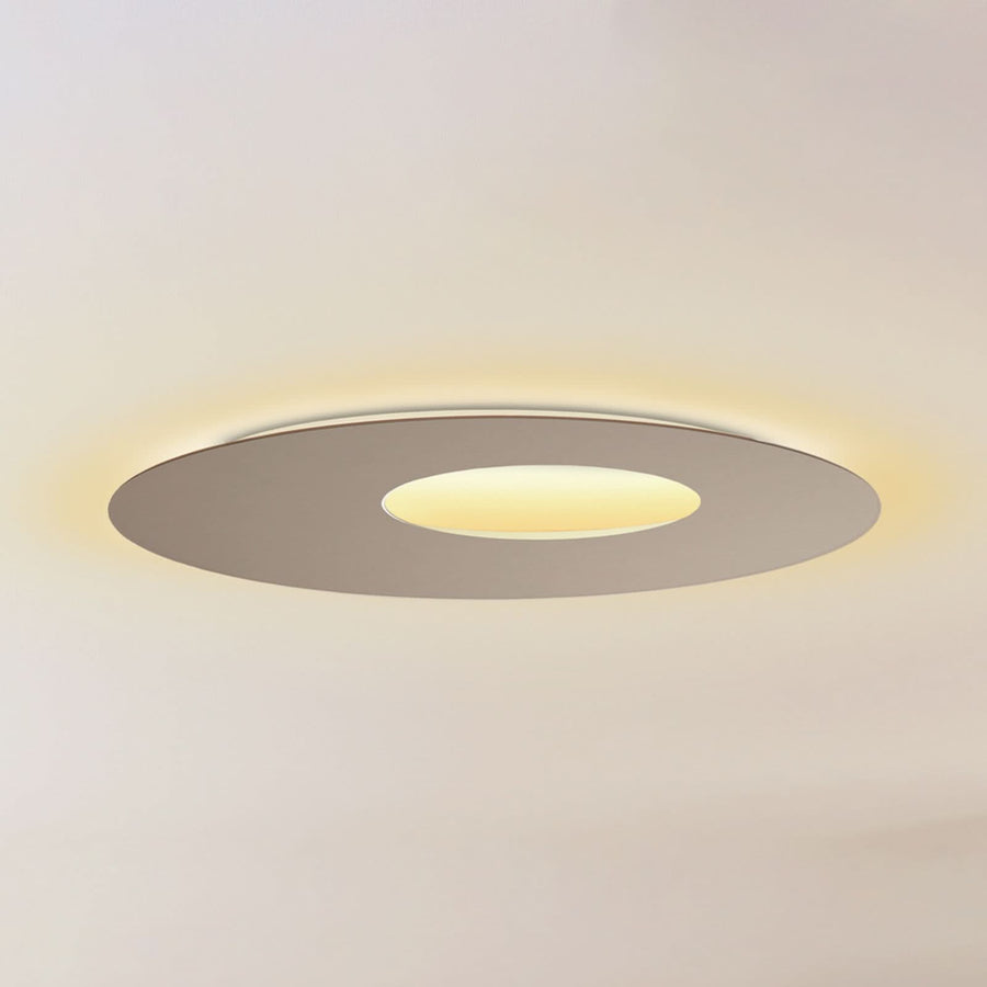 Applique murale LED Blade Open en aluminium, taupe, Ø 59 cm