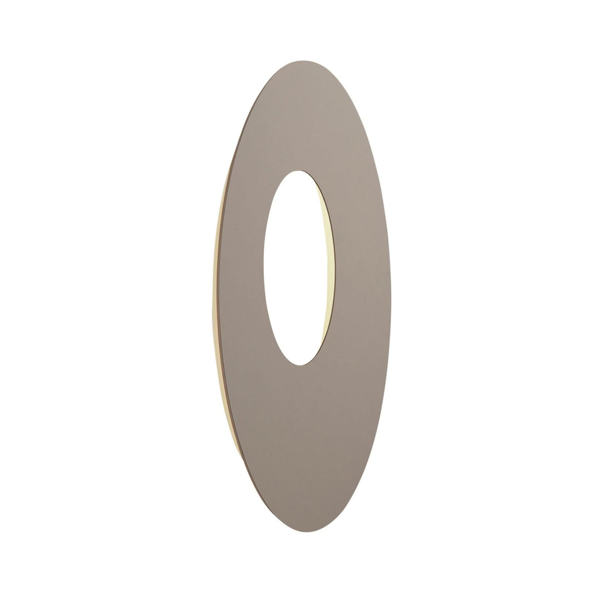 Applique murale LED Blade Open en aluminium, taupe, Ø 59 cm