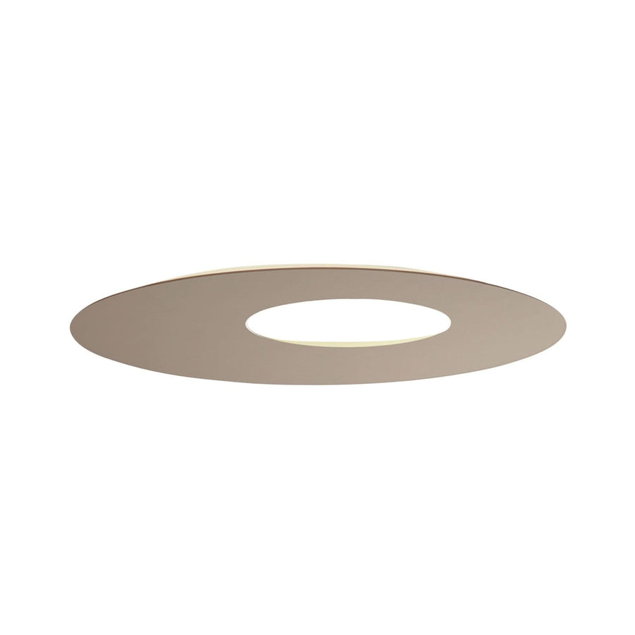 Applique murale LED Blade Open en aluminium, taupe, Ø 59 cm
