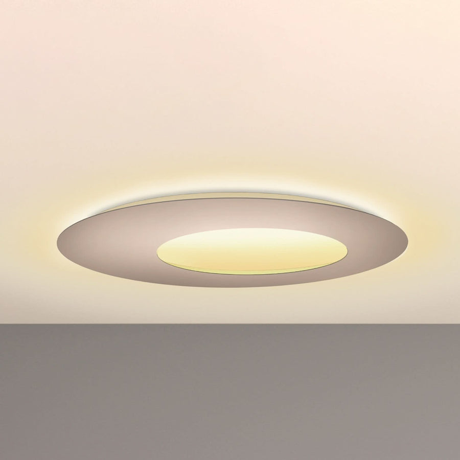 Applique murale LED Blade Open en aluminium, taupe, Ø 79 cm