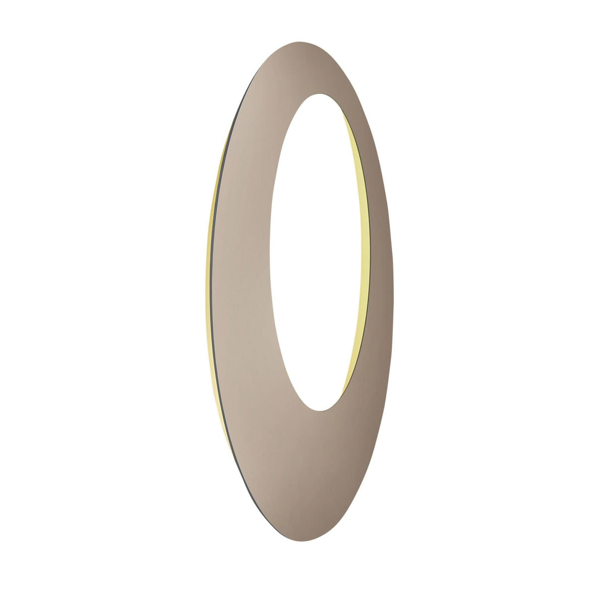 Applique murale LED Blade Open en aluminium, taupe, Ø 95 cm