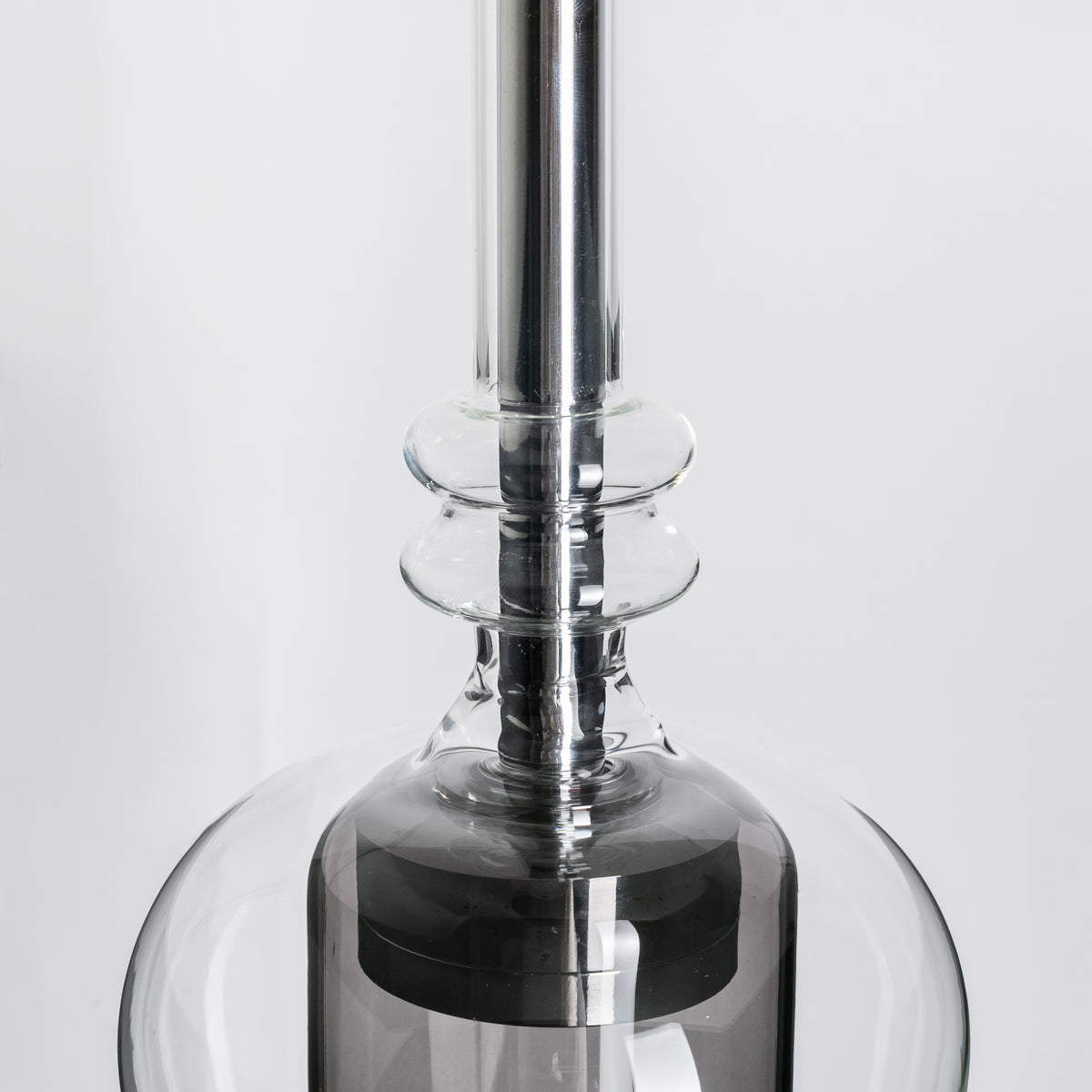 Suspension Tagna noire et fumée, verre