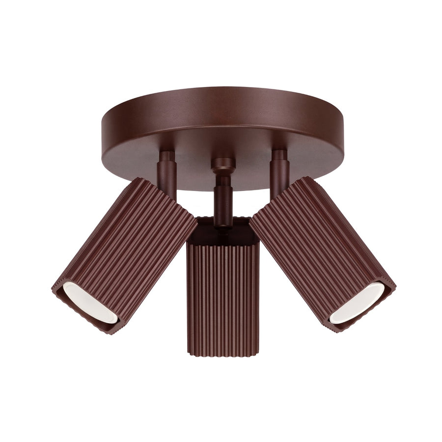 Plafonnier RAYO 3P Marron