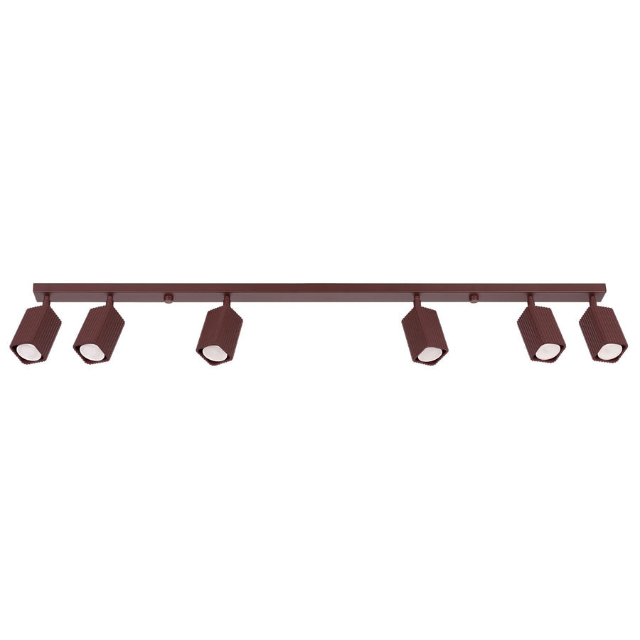 Plafonnier RAYO 6L Marron
