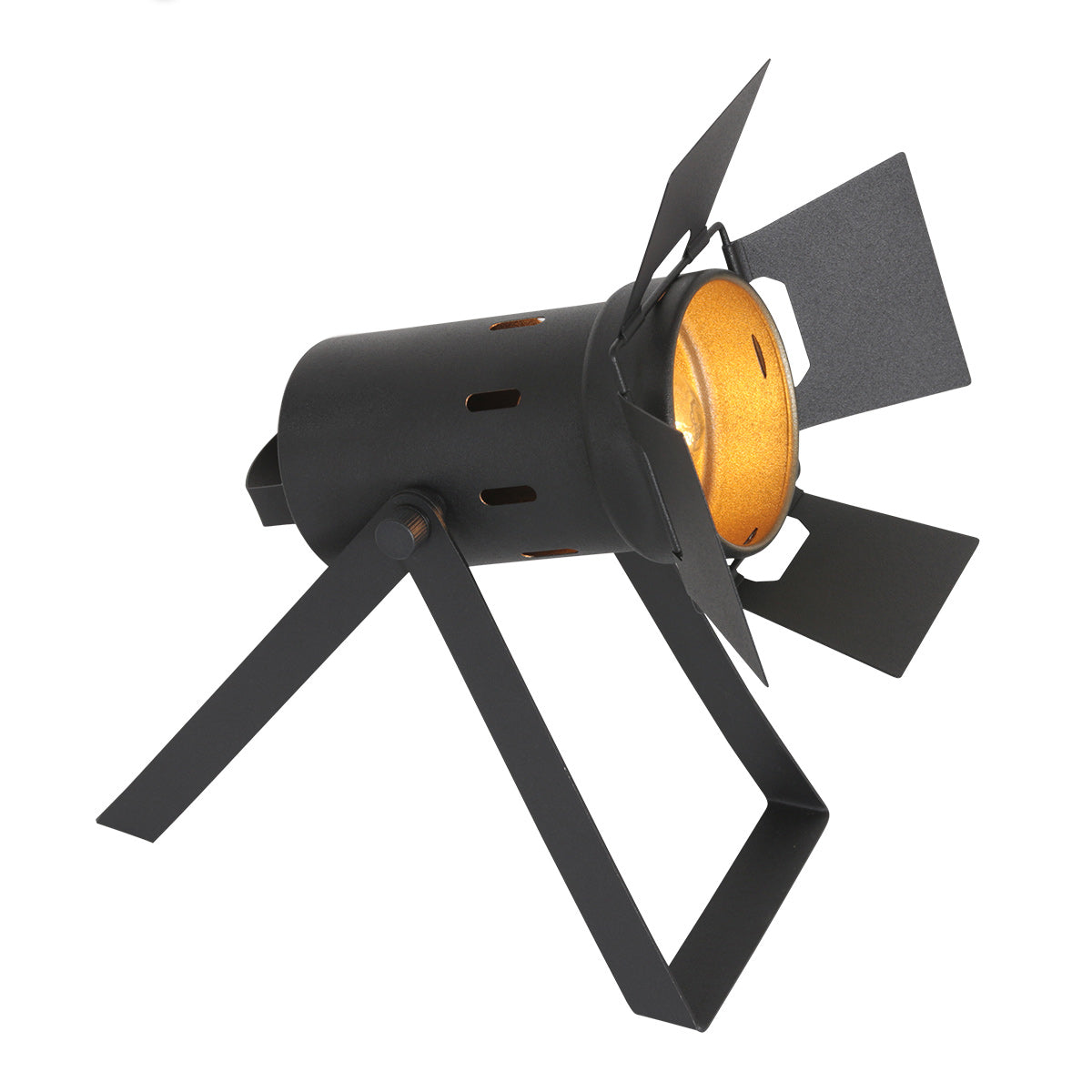 Lampe de table Carré 3380ZW – lampe industrielle noire à culot E27