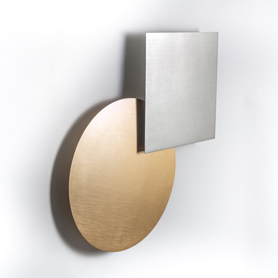 Applique murale Bonny dorée et argentée