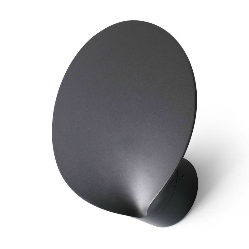 Applique d'extérieur LED Lotus en aluminium, anthracite, hauteur 9 cm, IP65