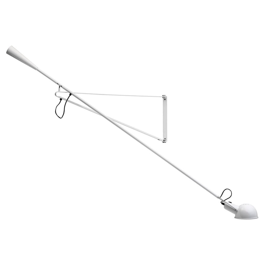 Applique murale 265 en laiton, blanc