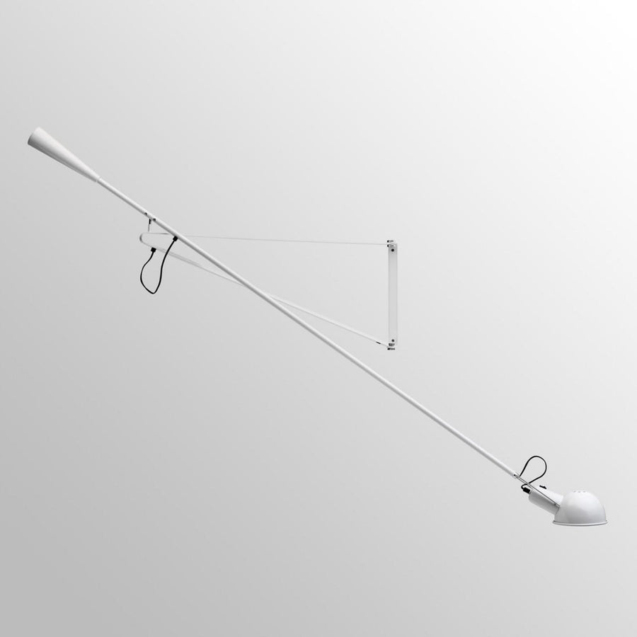 Applique murale 265 en laiton, blanc