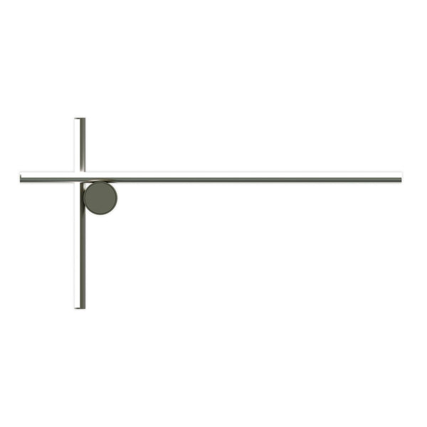 Applique murale LED Coordinates Wall 2 en aluminium, platine, hauteur 80 cm