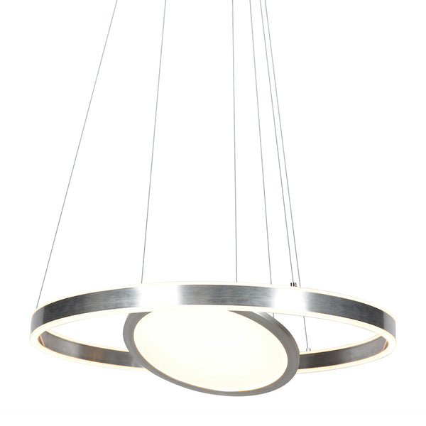 Suspension Ringlux 3514ST acier 60 cm avec plaque intérieure