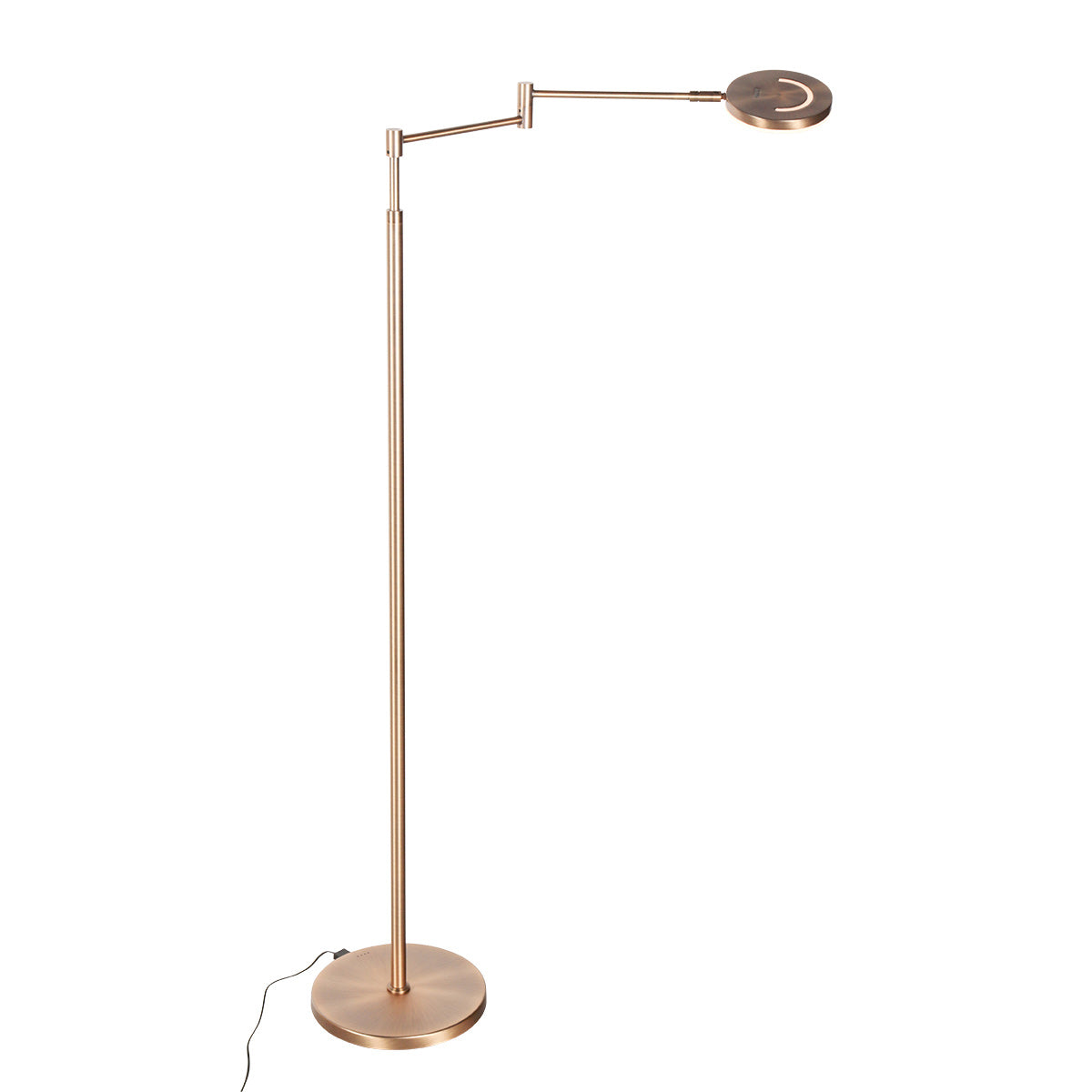 Lampadaire à batterie Soleil 3515BR en bronze brossé avec bras pivotant