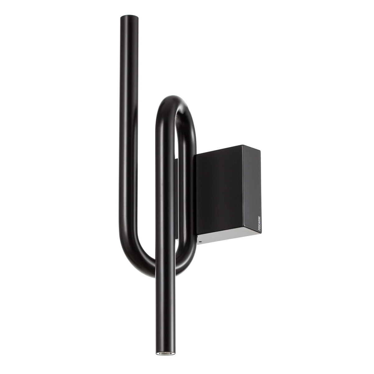 Applique murale LED Tobia en métal, noir, hauteur 40 cm