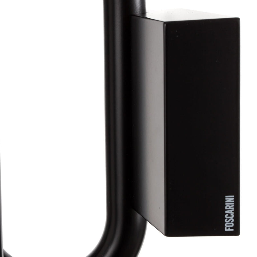 Applique murale LED Tobia en métal, noir, hauteur 40 cm