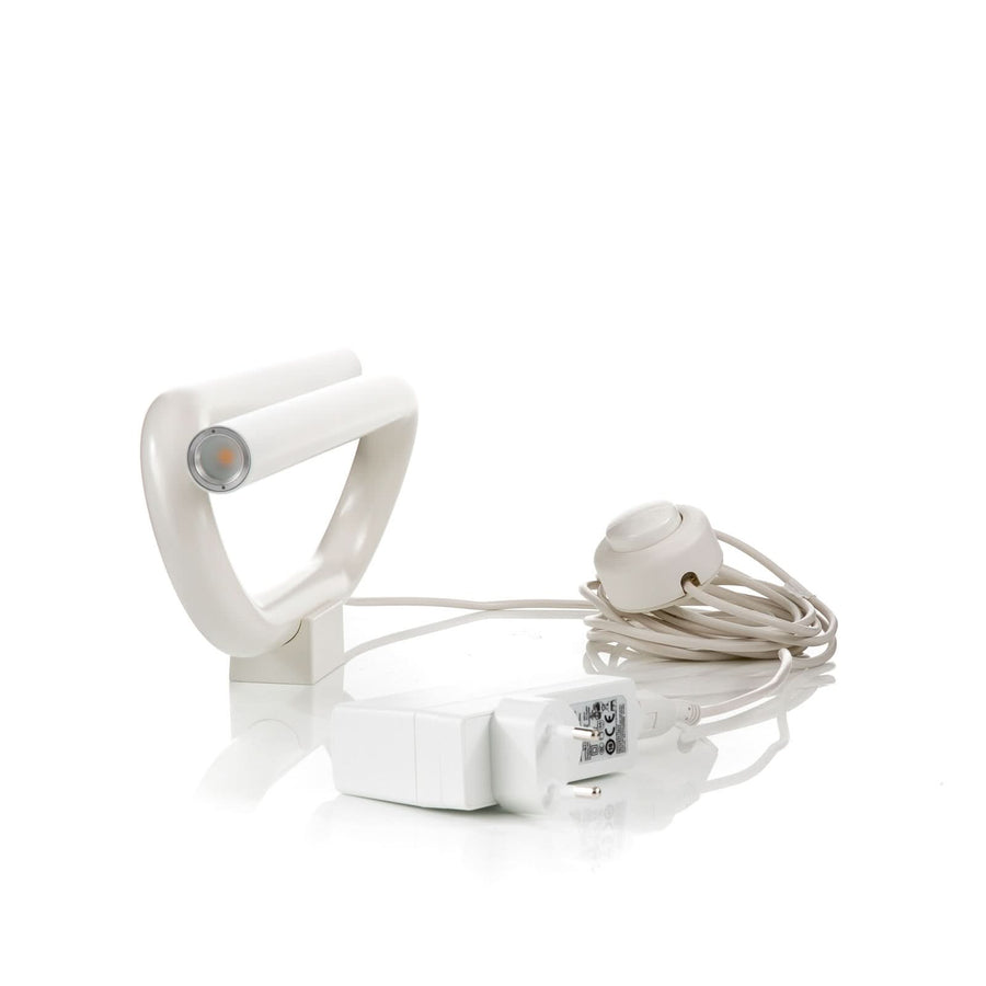 Applique murale LED Tobia en métal, blanc, 2 lumières, hauteur 40 cm