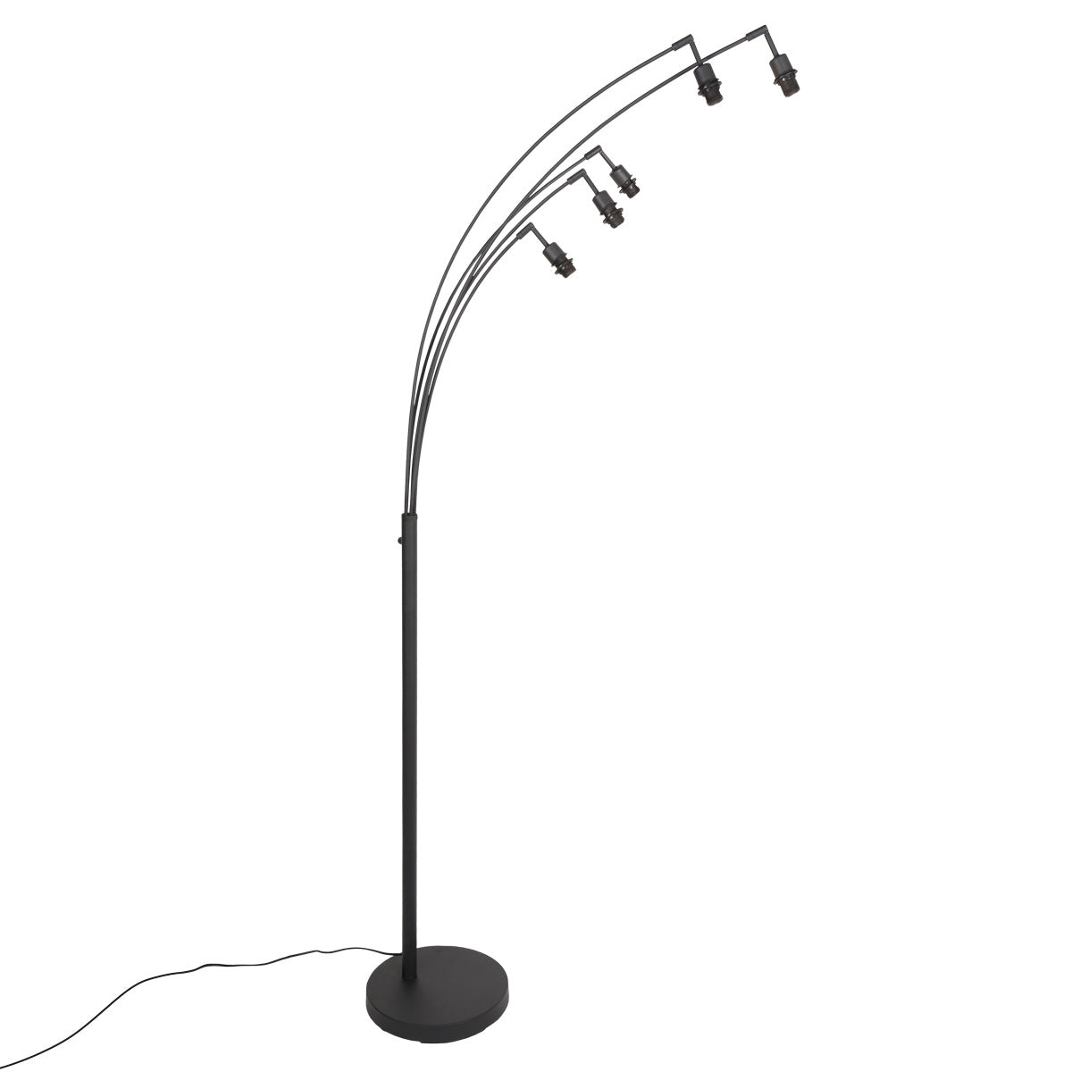 Lampadaire Arc Noir 5 Lumières | Qile