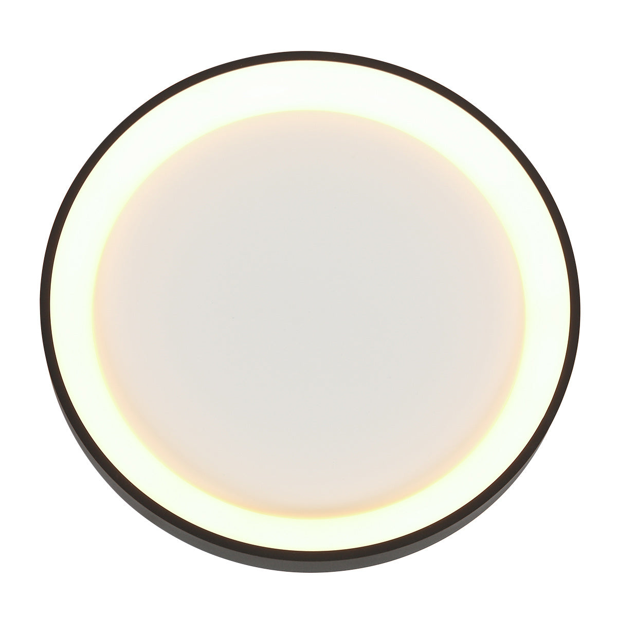 Lampe de plafond Ringlede 3691ZW LED noire Ø38 cm avec éclairage vers le haut