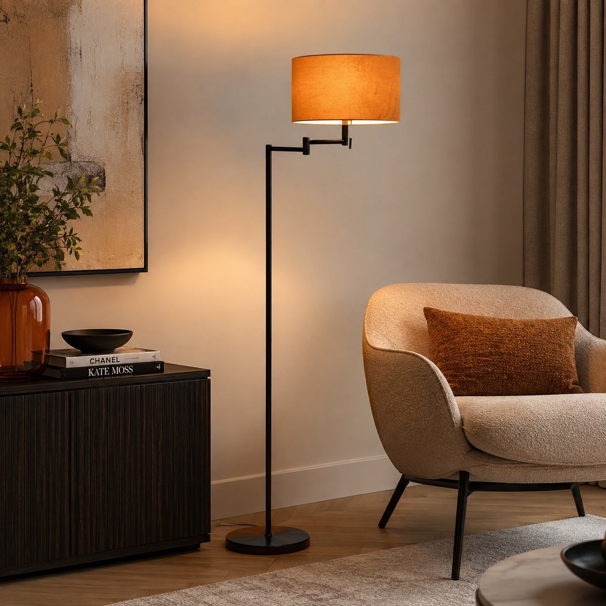 Lampadaire Bella noir