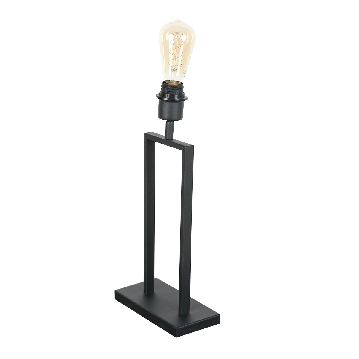 Lampe de table Stang 3843ZW noire sans abat-jour avec culot E27