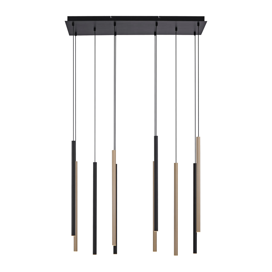 Suspension Flute laiton et noire