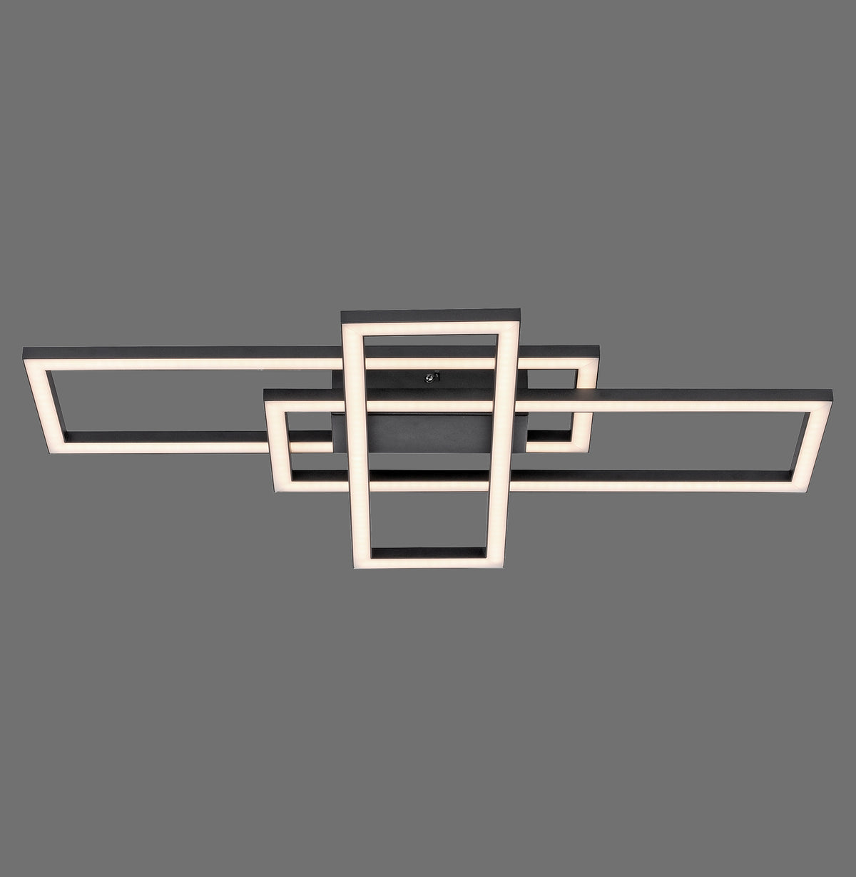 Plafonnier Iven noir, L 34,8 cm