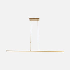 Suspension dorée design oblongue 155 cm, LED dim to warm réglable, table à manger | Ovéline