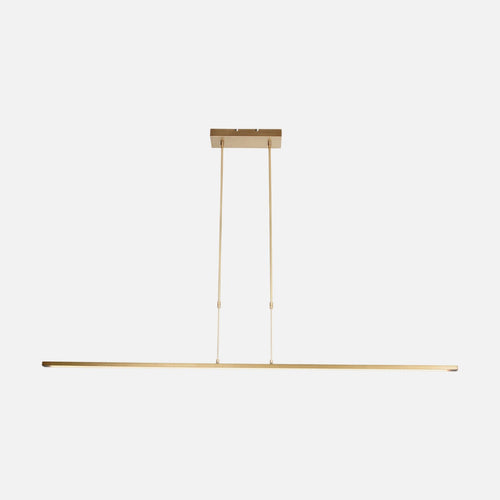 Suspension dorée design oblongue 155 cm, LED dim to warm réglable, table à manger | Ovéline