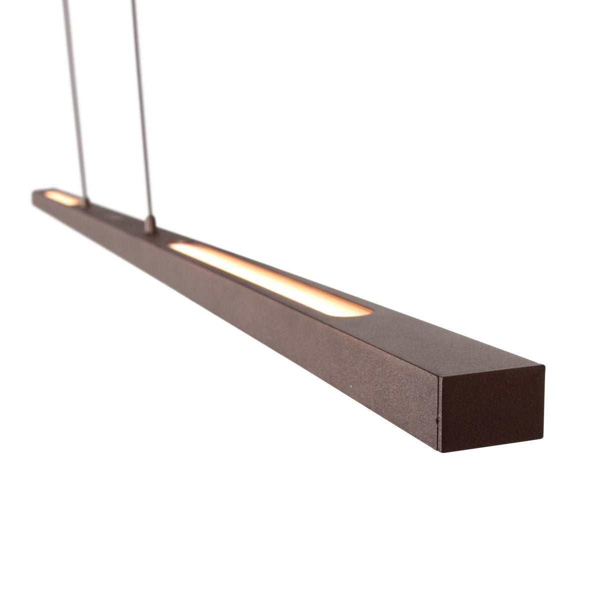 Suspension luminaire Bande marron