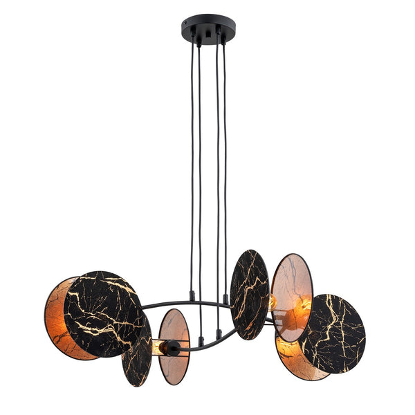 Suspension Motif 4 lumières, marbre