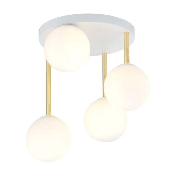 Plafonnier Dolce 4 lumières blanc