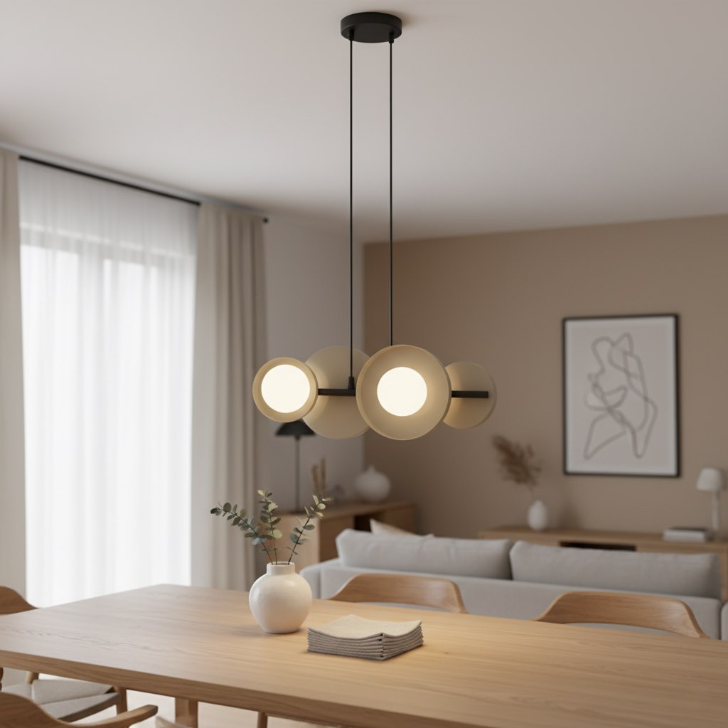 Lustre 4 lumières noir