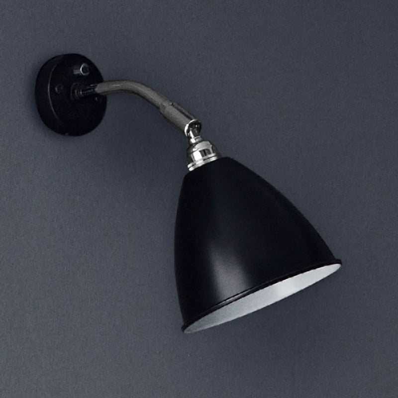 Applique murale Bestlite BL7 en laiton, noir et chromé, Ø 16 cm