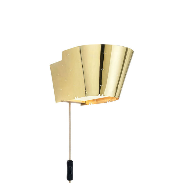 Applique murale 9464 en métal, laiton brillant, hauteur 13,5 cm