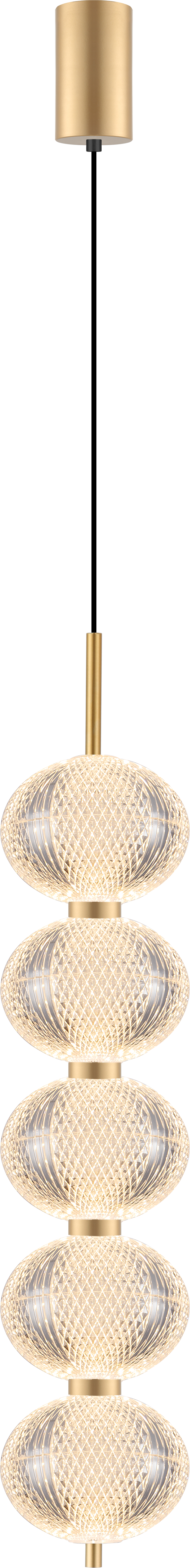 Suspension Galatea dorée, P 15 cm (DU31359/30W)