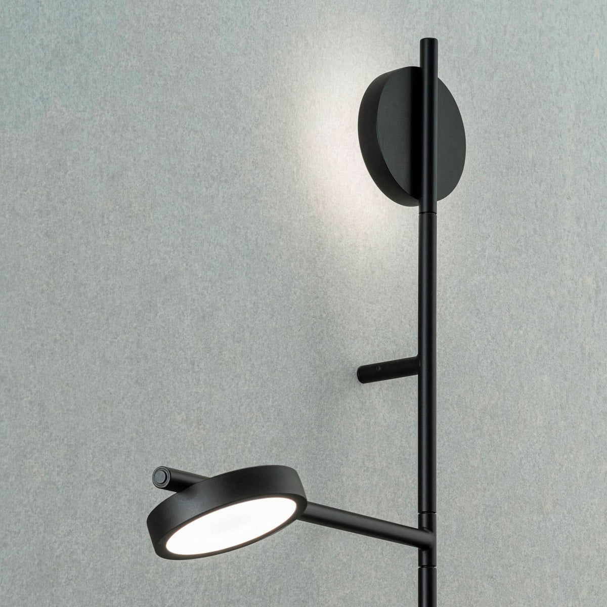 Applique murale LED Igram en aluminium, noir, hauteur 94 cm