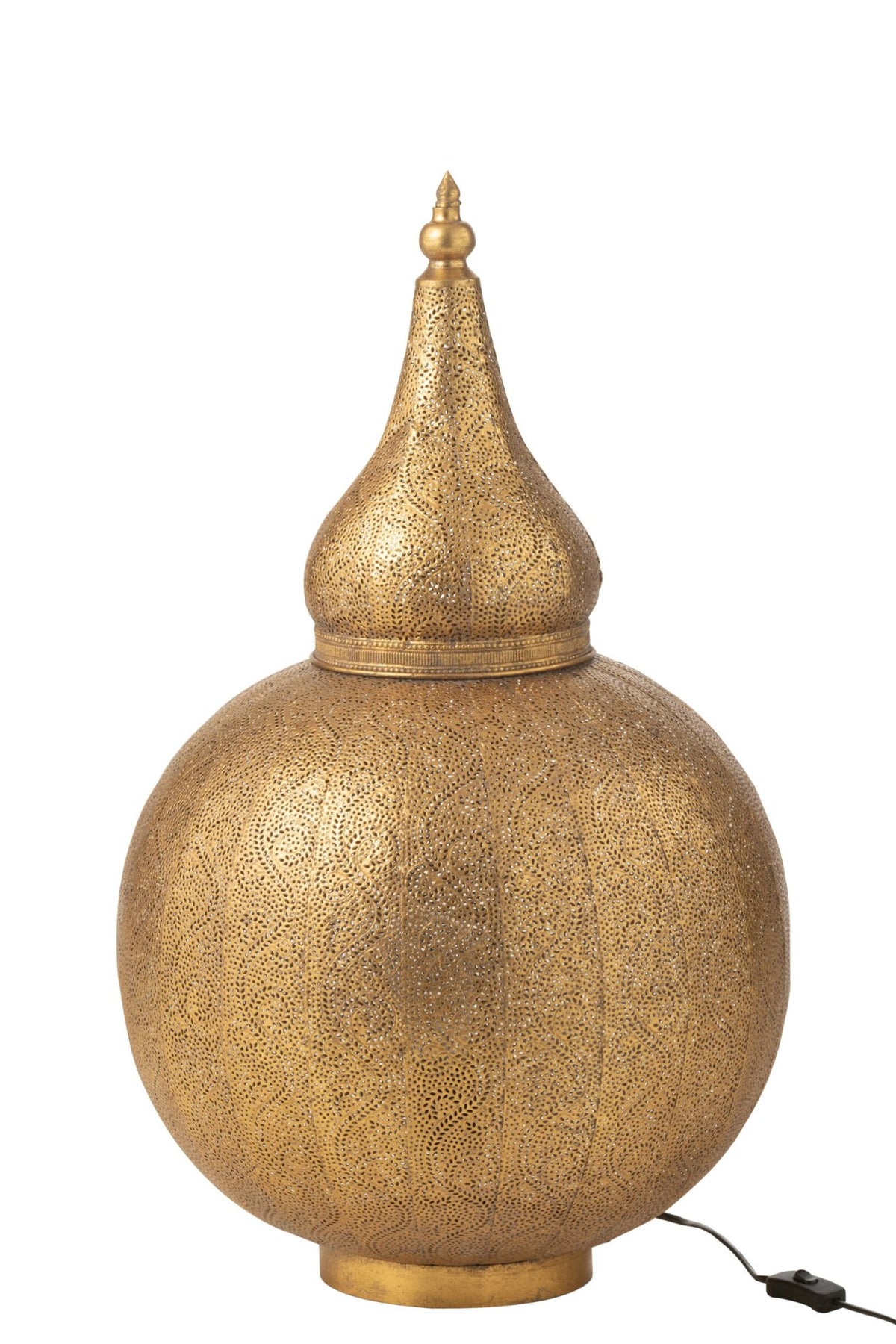 Lampe à poser Aladin en métal ajouré, grand modèle