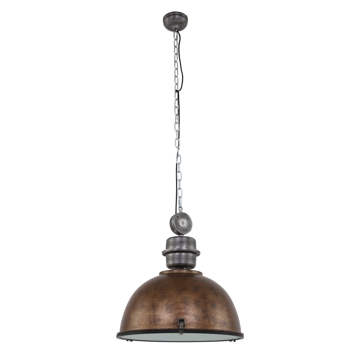 Suspension luminaire Bikkel marron