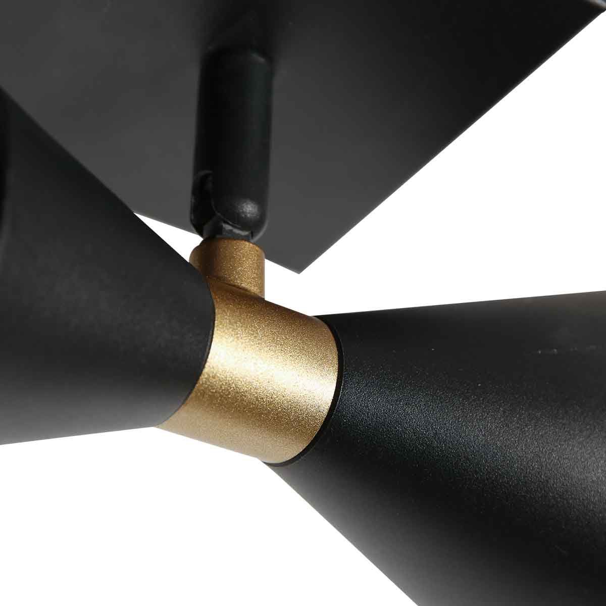 Spot noir 1 lampe Preto 4109ZW avec douilles GU10