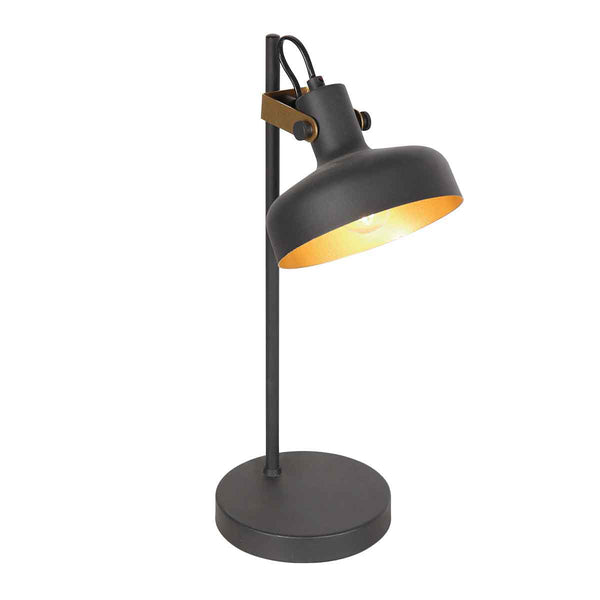 Lampe de table noire à 1 lumière Prato 4120ZW avec culot E14