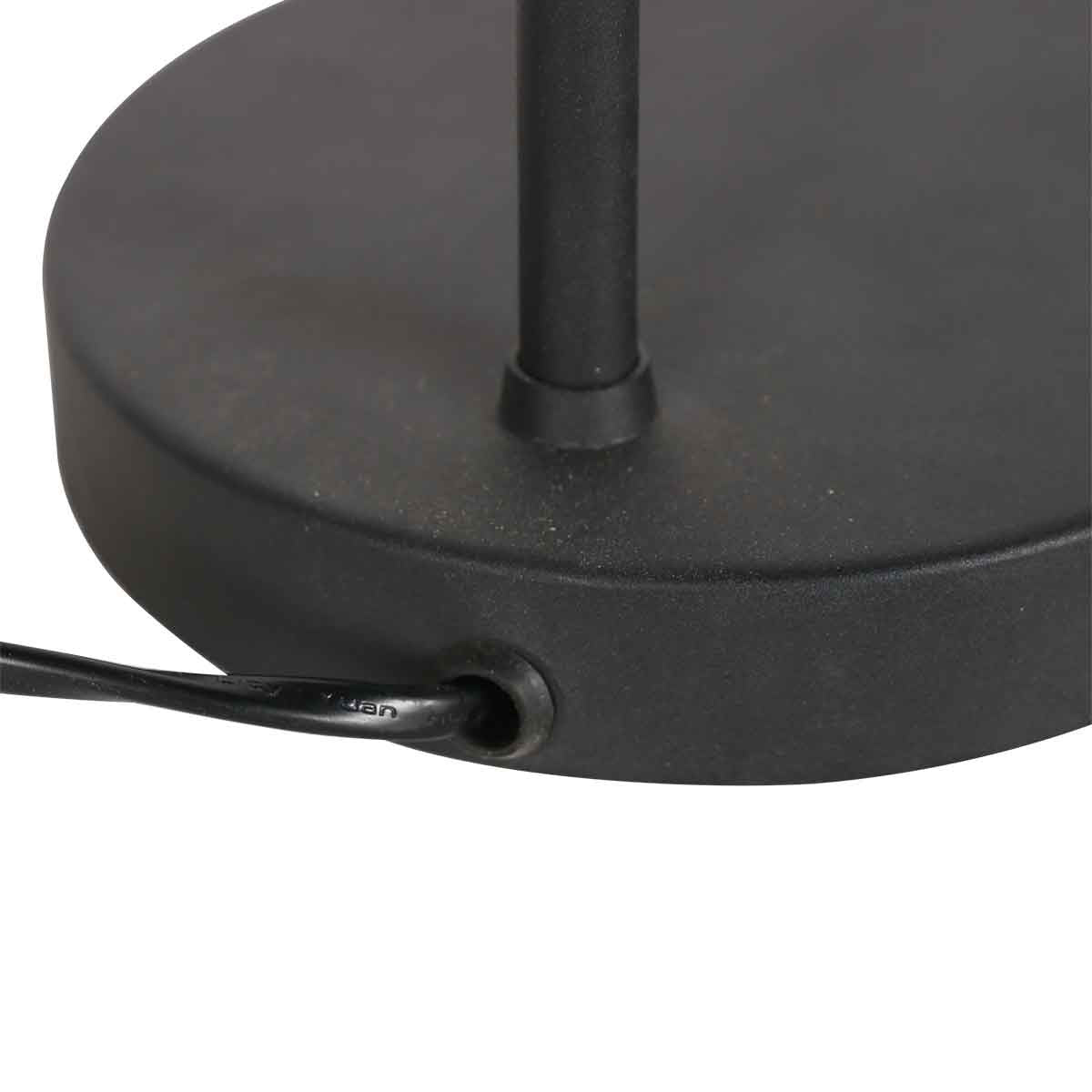 Lampe de table noire à 1 lumière Prato 4120ZW avec culot E14