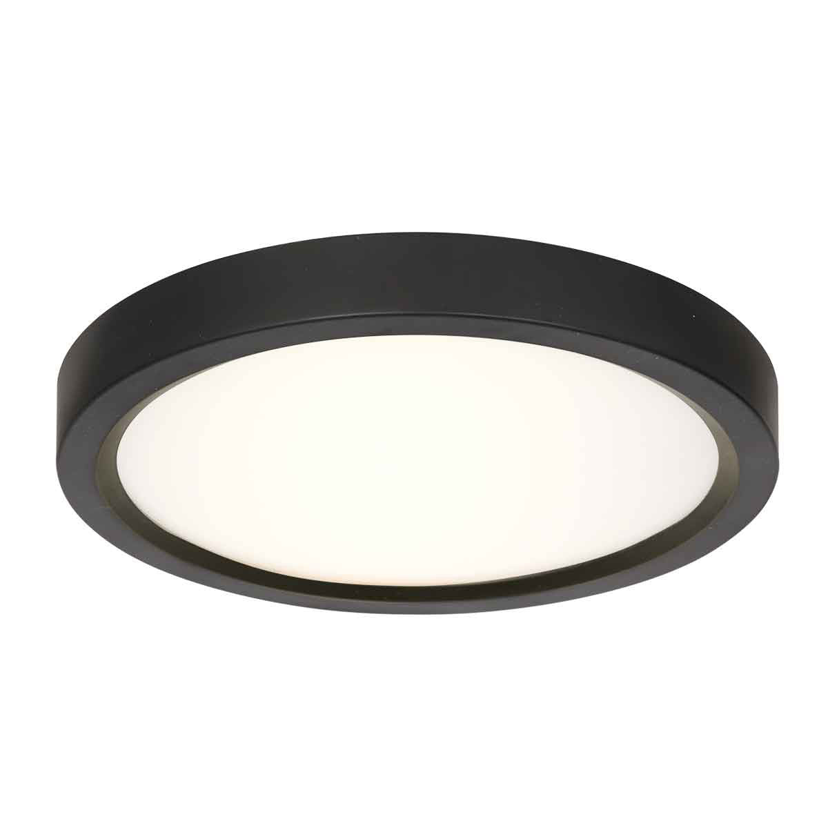 Lampe de plafond noire 4132ZW avec fonction dimmable à 3 niveaux et réglage de la température de couleur Ø29 cm
