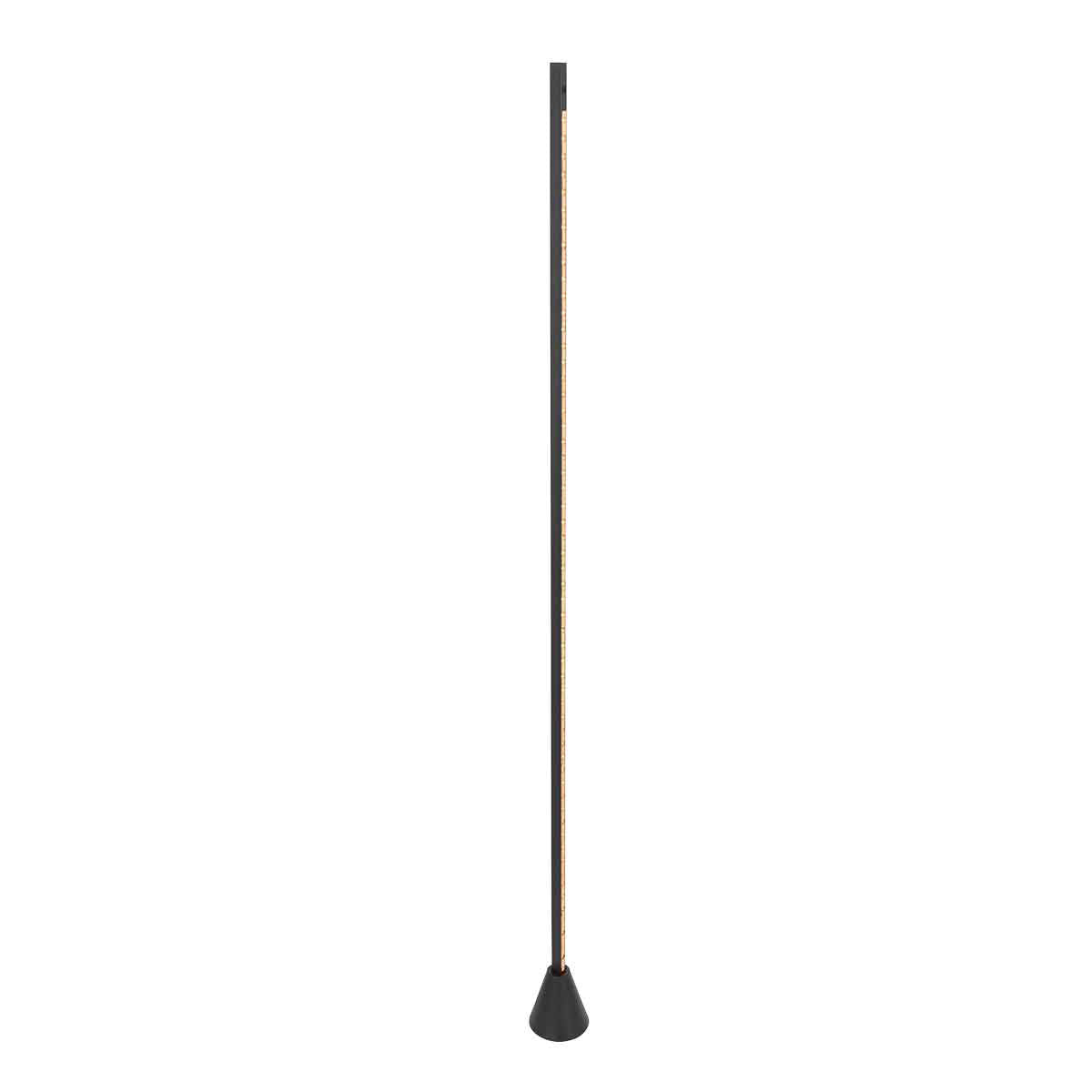 Lampadaire noir Luzhaz 4133ZW avec gradateur à capteur