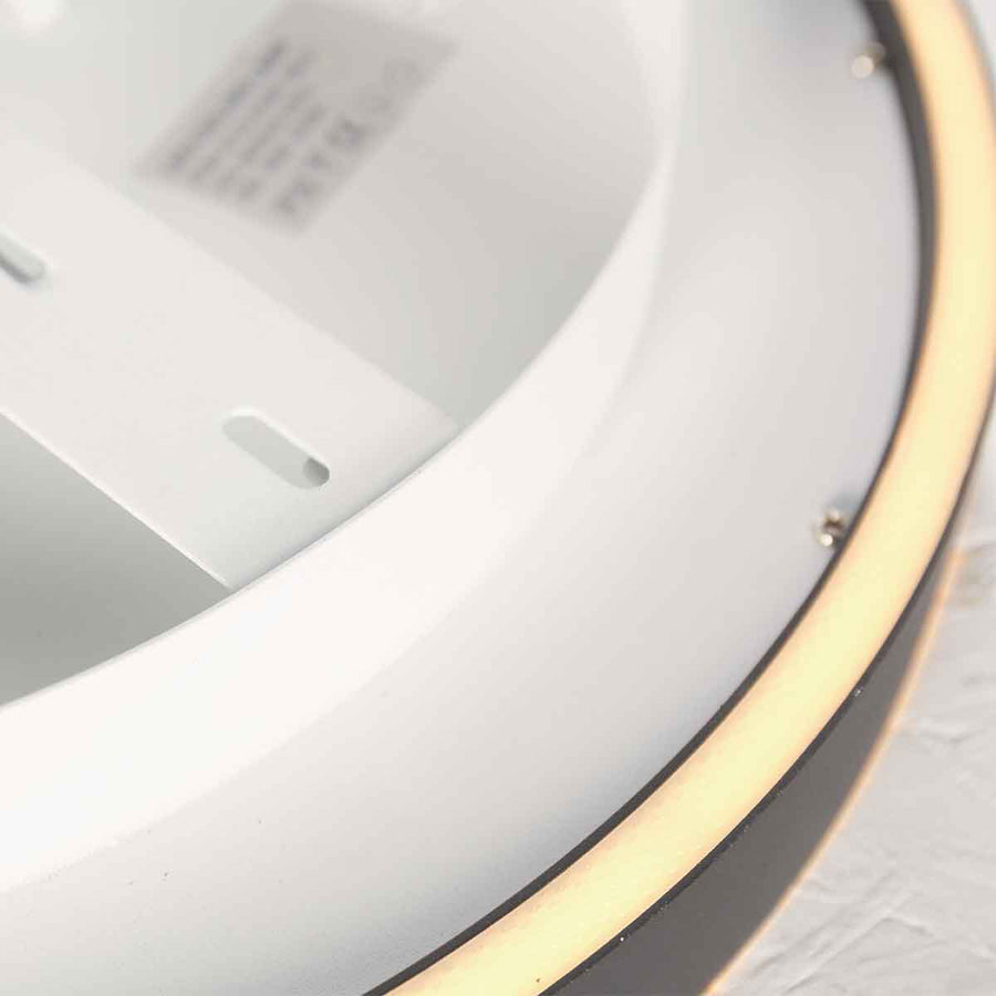 Lampe de plafond noire Ringlux 4135ZW Ø 40 cm 3600 lumens